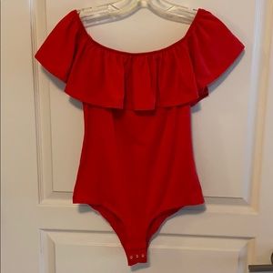 J.Crew Bodysuits - red and blue size M